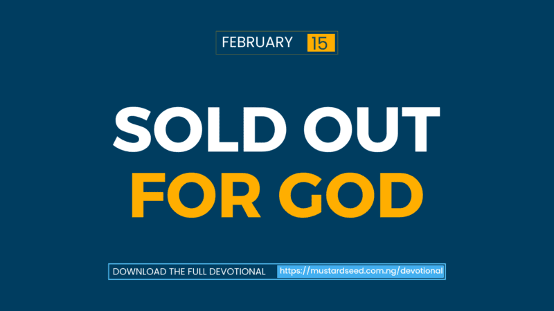 Sold Out For God