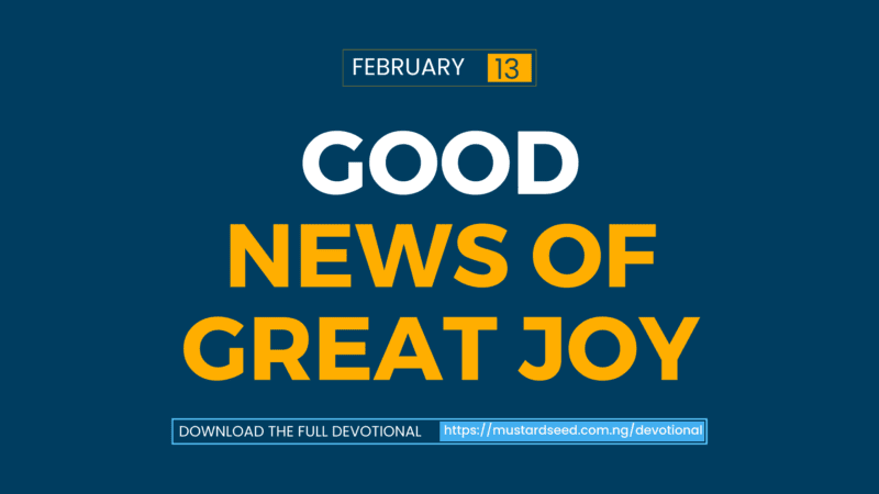 Good News of Great Joy