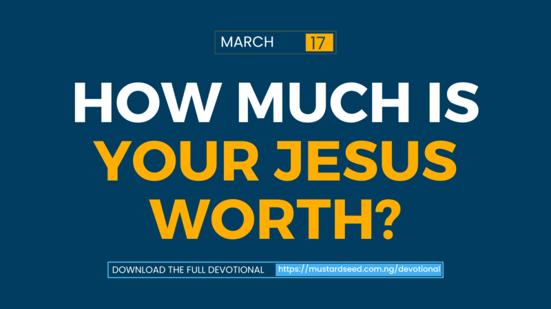 How Much is Your Jesus Worth?