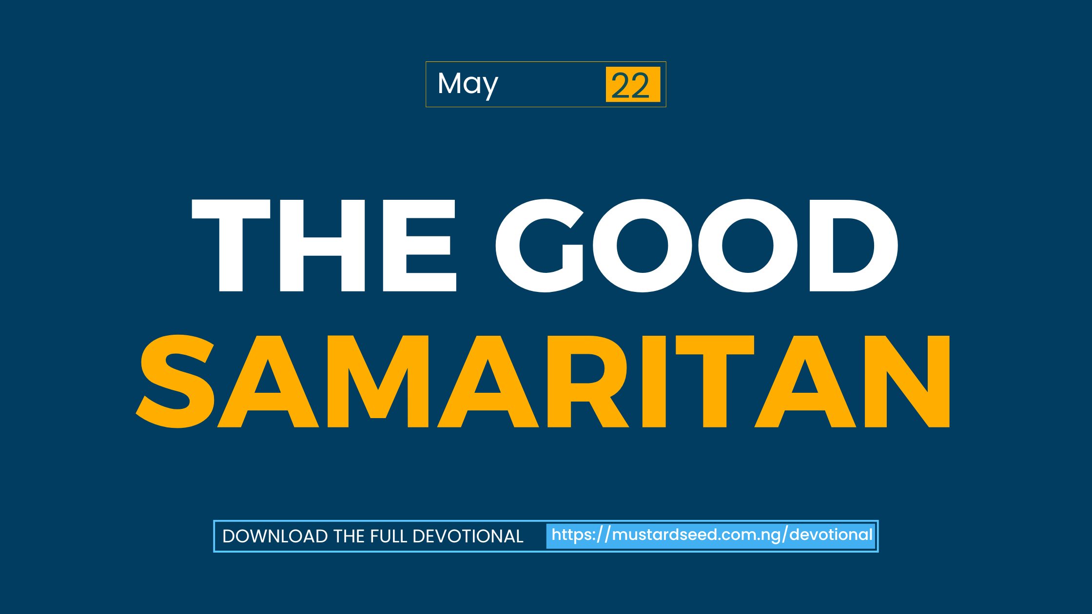 The Good Samaritan