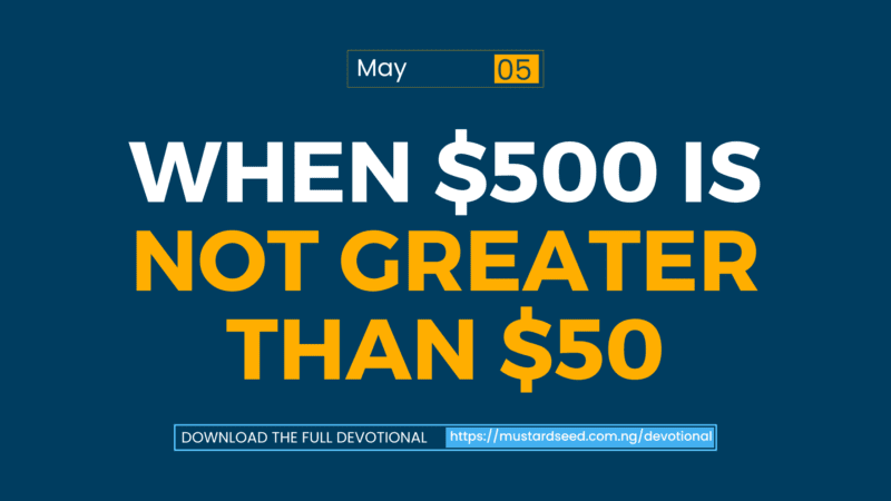 When $500 Is Not Greater Than $50