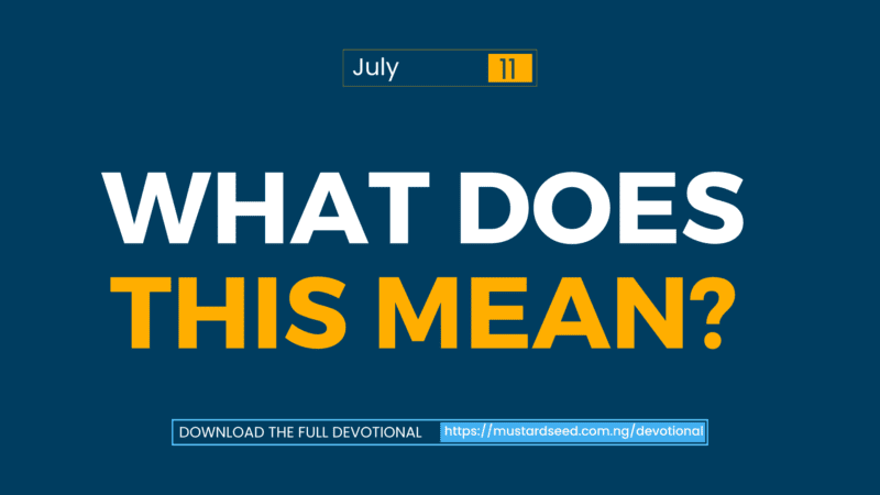 What Does This Mean?