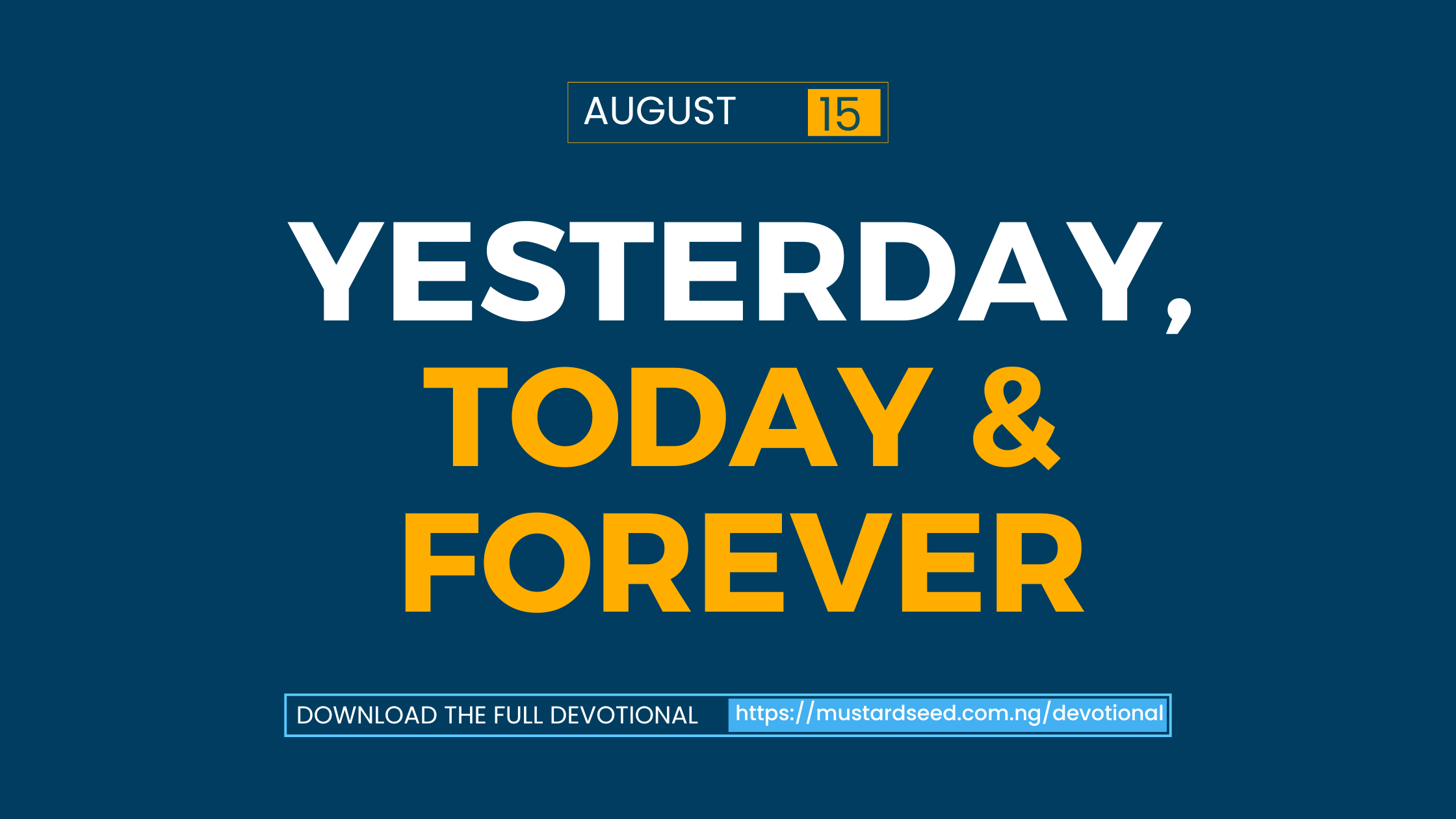 Yesterday, Today & Forever