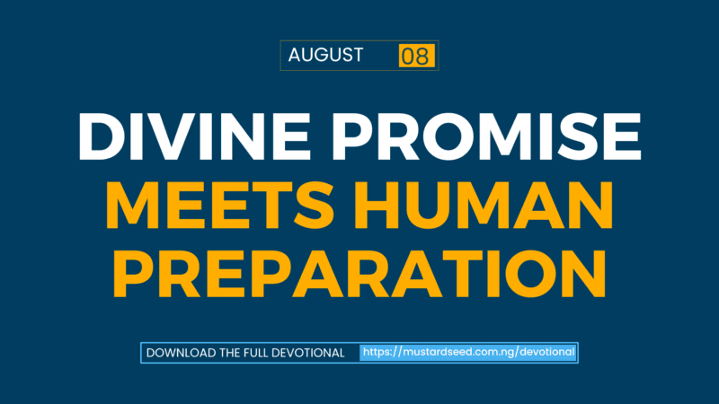 Divine Promise Meets Human Preparation