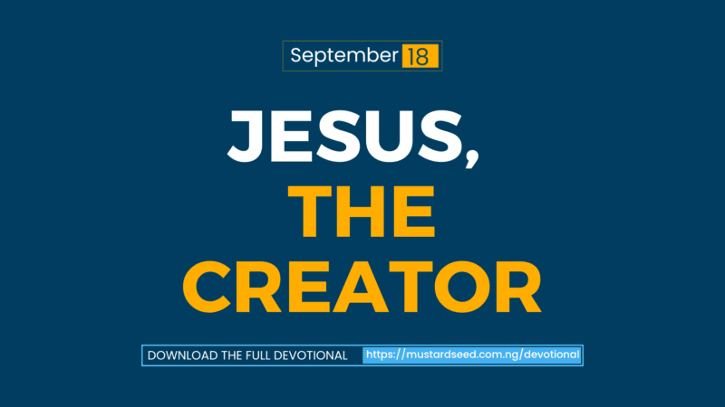 Jesus, the Creator