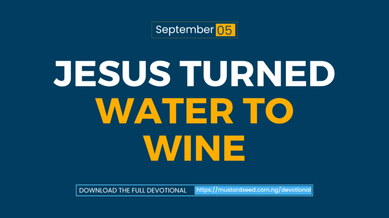 Jesus Turned Water to Wine