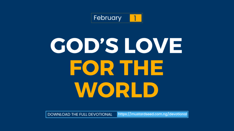 God’s Love for the World