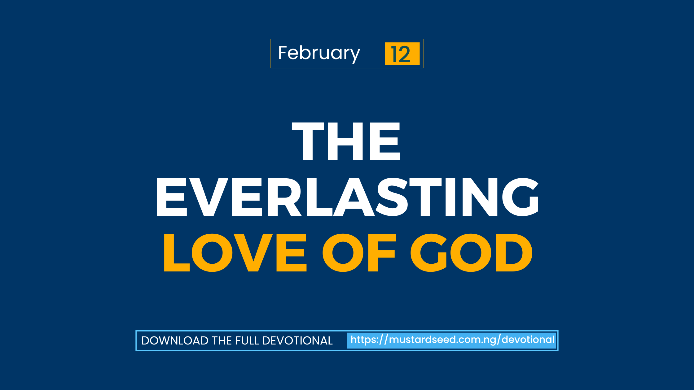 The Everlasting Love of God
