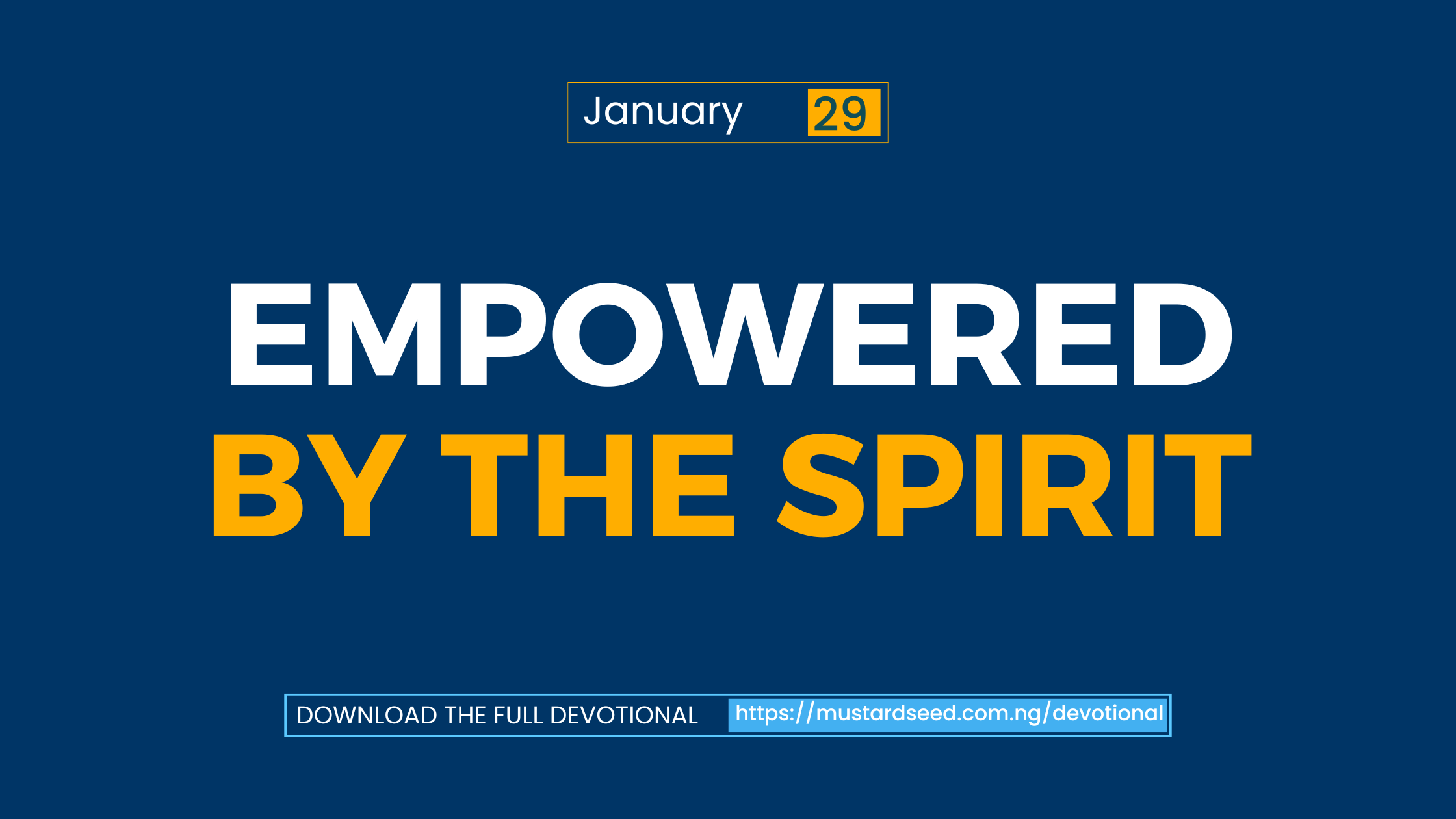 Empowered by the Spirit