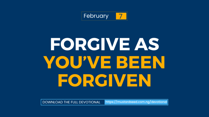 Forgive as You’ve Been Forgiven