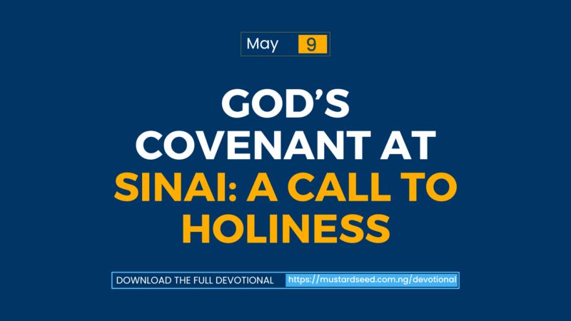 God’s Covenant at Sinai: A Call to Holiness