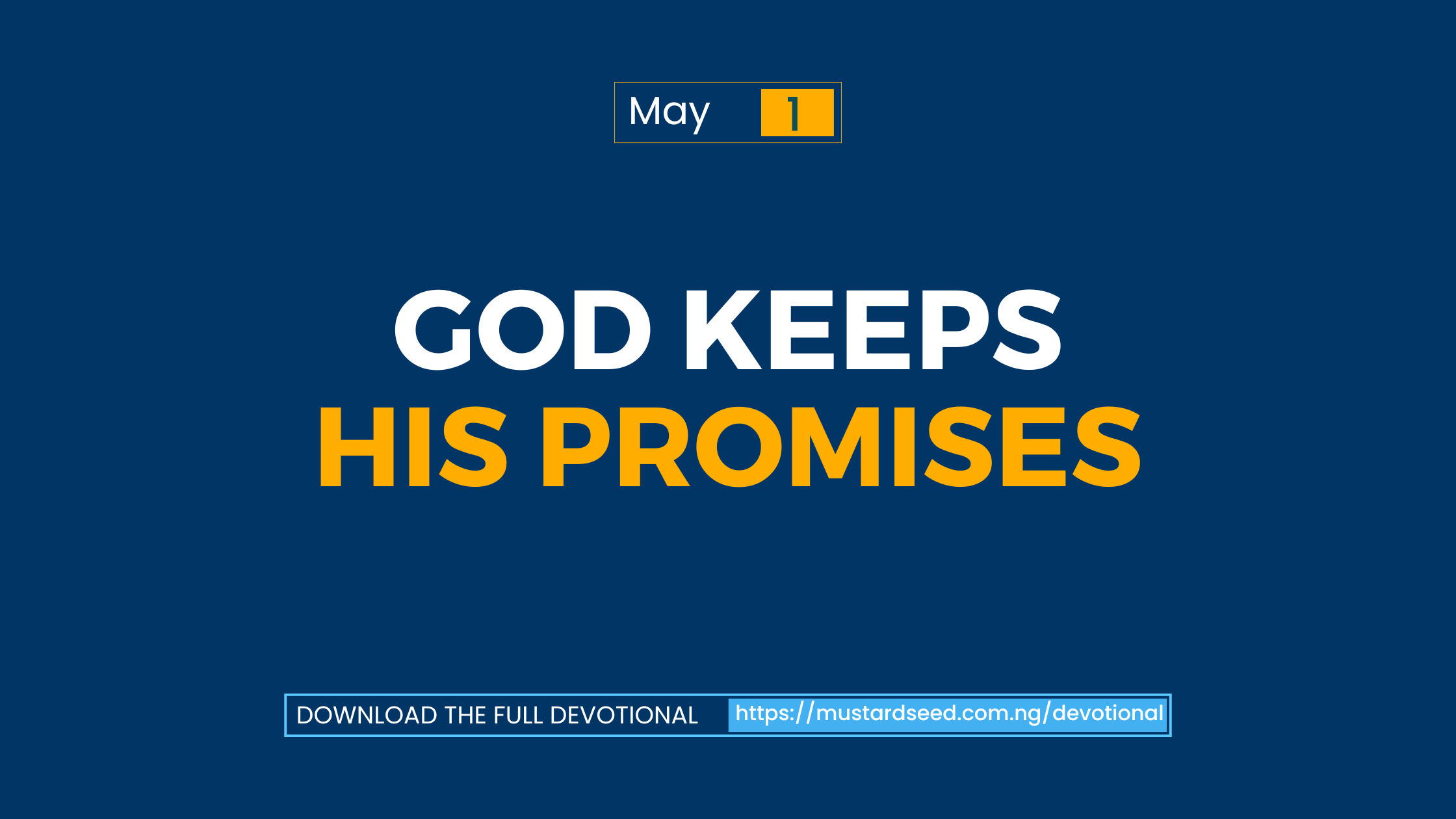 God Keeps His Promises