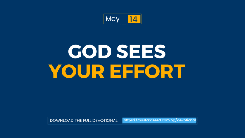 God Sees Your Effort