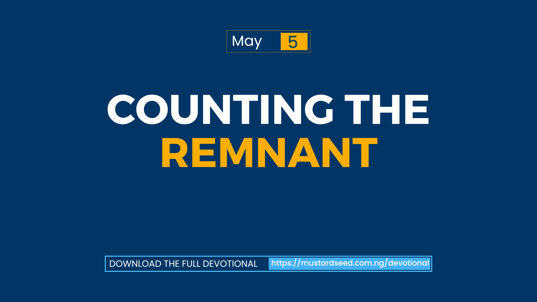 Counting the Remnant