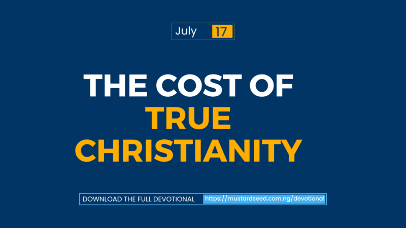 The Cost of True Christianity