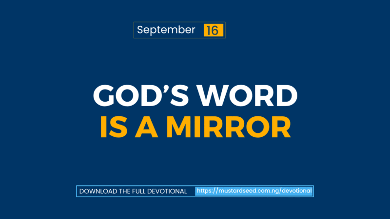 God’s Word is a Mirror
