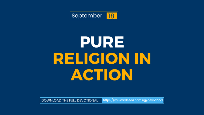 Pure Religion in Action