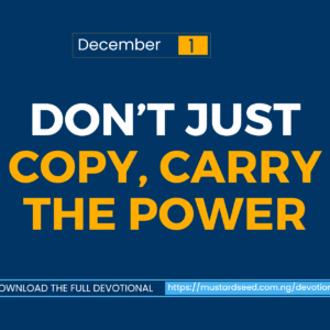 Don’t Just Copy, Carry the Power