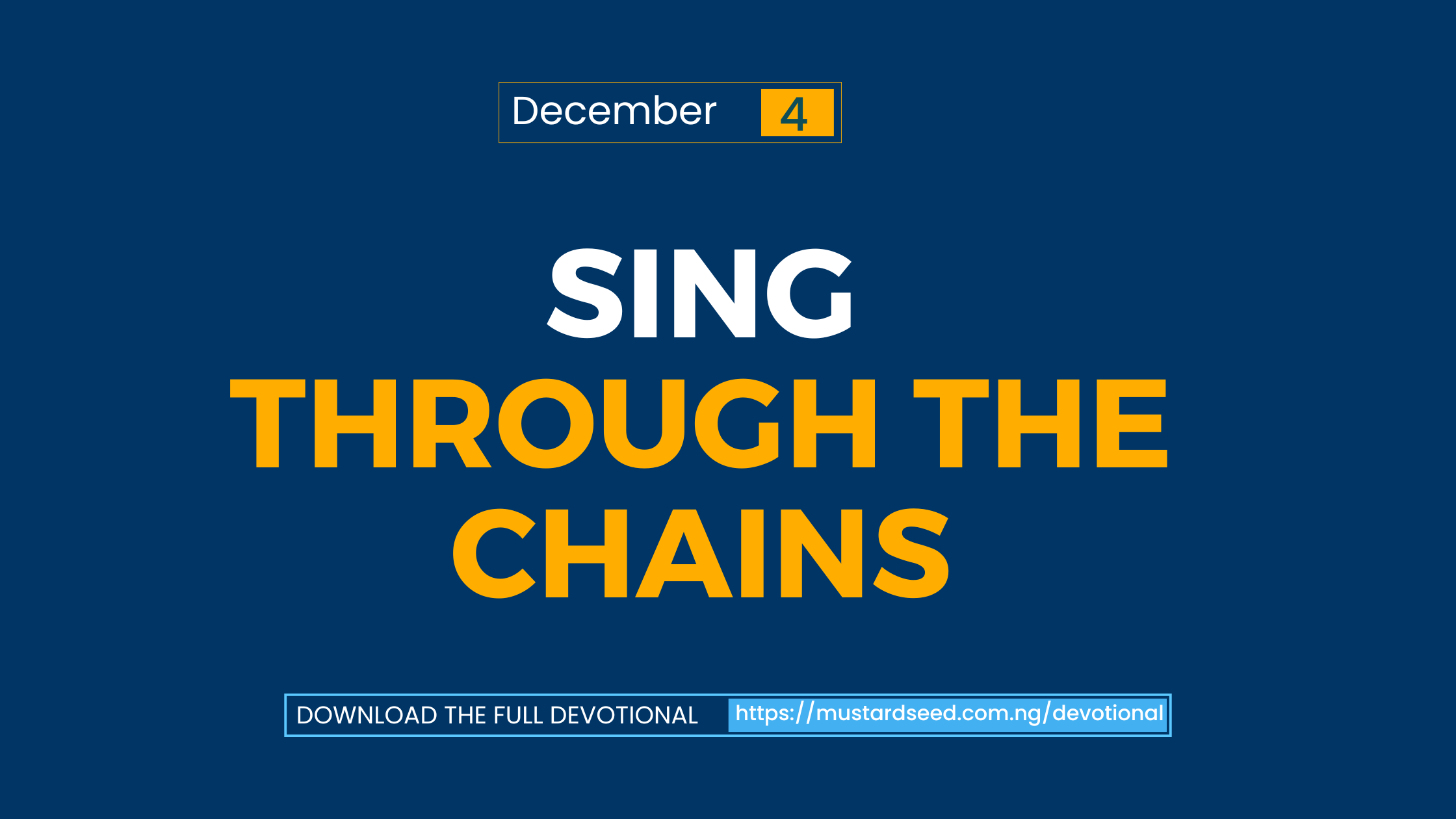 Sing Through the Chains
