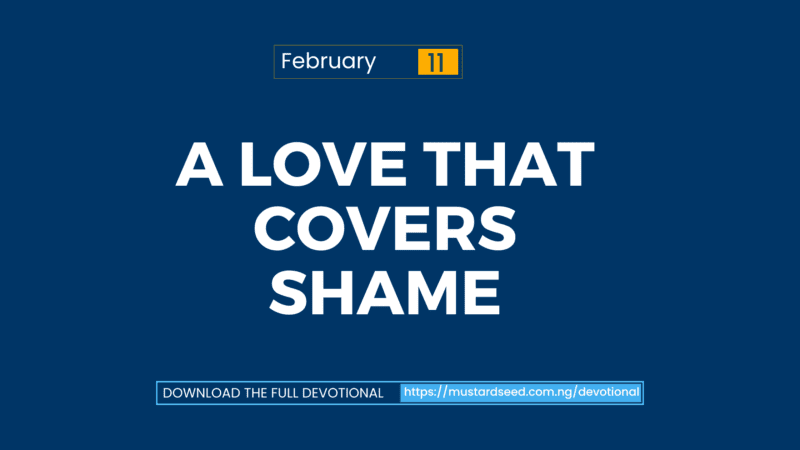 A Love That Covers Shame
