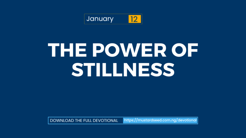 The Power of Stillness