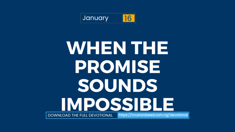 When the Promise Sounds Impossible