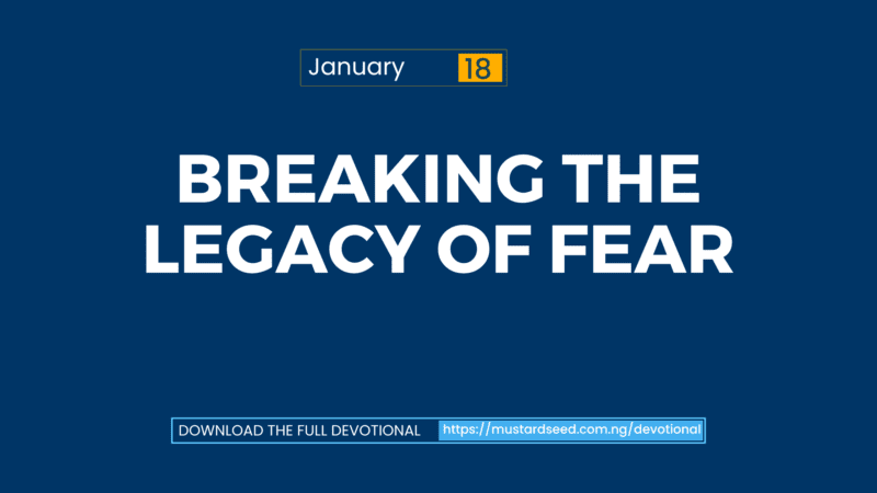 Breaking the Legacy of Fear