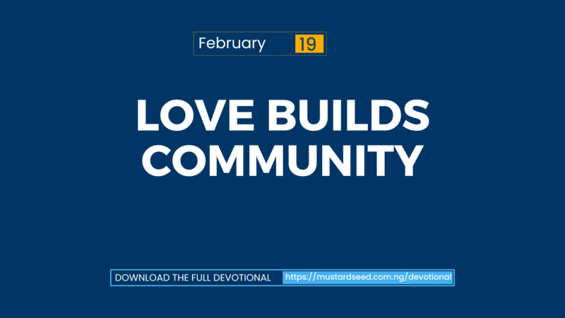 Love Builds Community