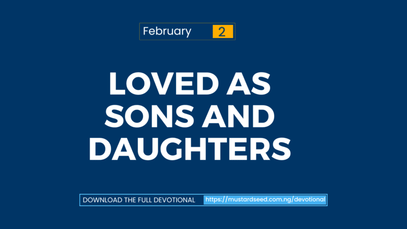 Loved as Sons and Daughters