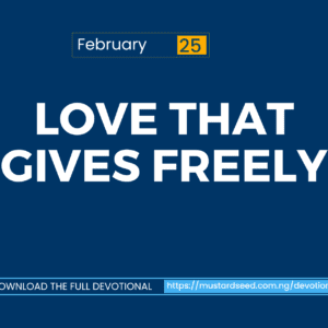 Love That Gives Freely