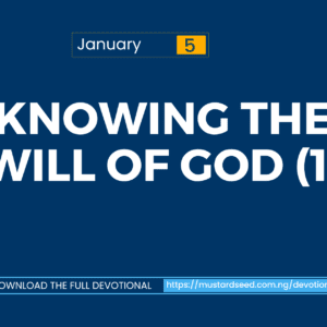 Knowing the Will of God  1