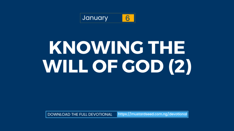 Knowing the Will of God 2