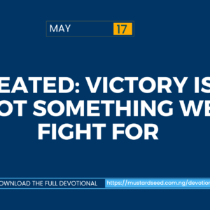  Seated: Victory Is Not Something We Fight For