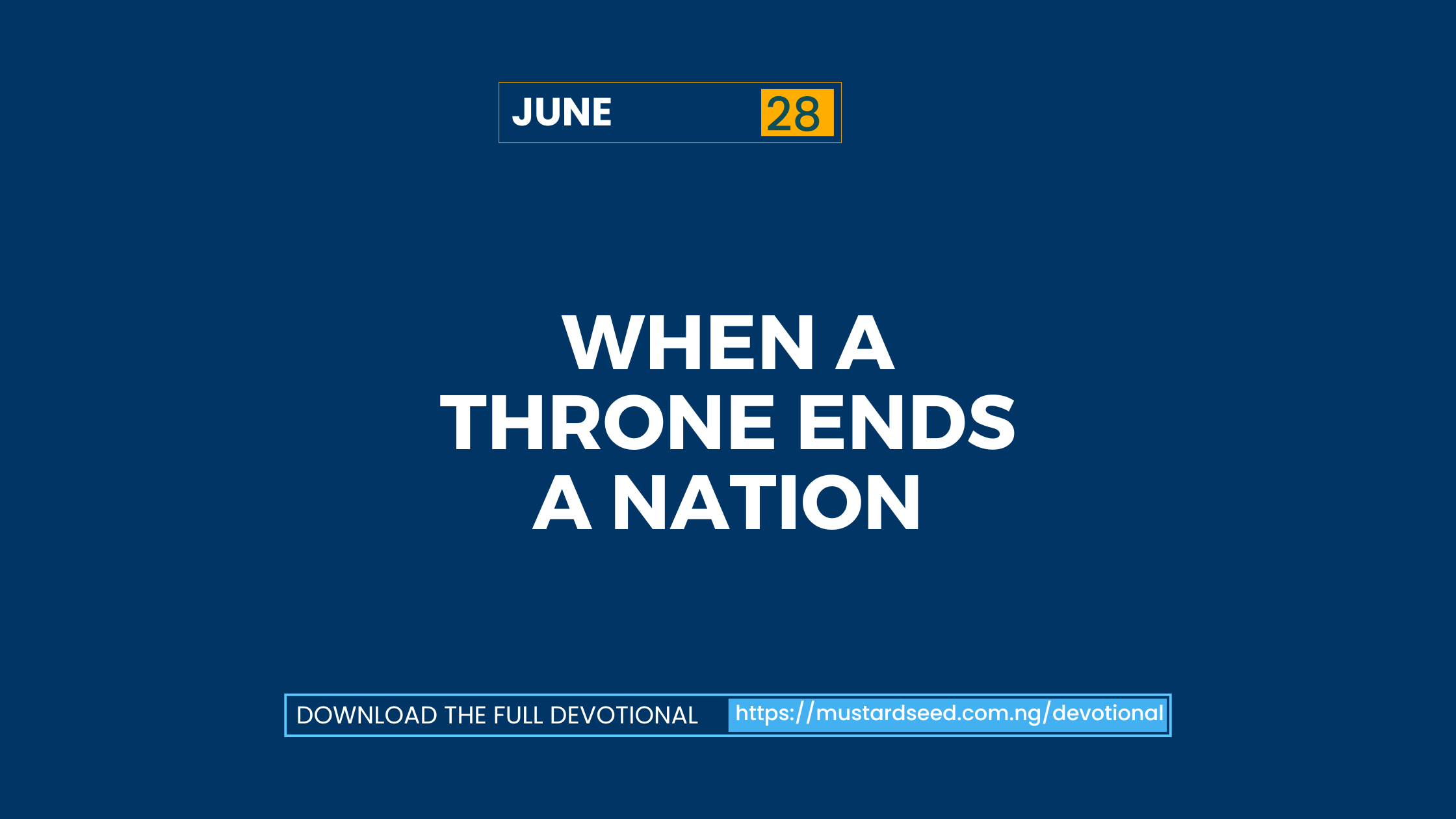 June 28: When a Throne Ends a Nation