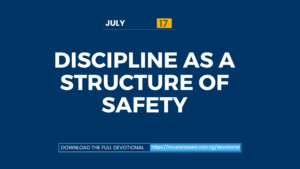 Discipline as a Structure of Safety