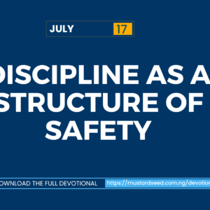 Discipline as a Structure of Safety