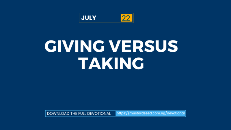 Giving Versus Taking
