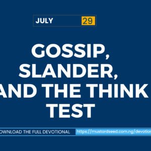 Gossip, Slander, and the THINK Test
