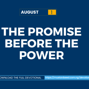 The Promise Before the Power