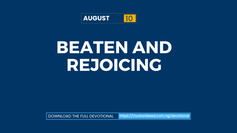 Beaten and Rejoicing