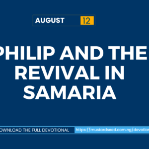 Philip and the Revival in Samaria