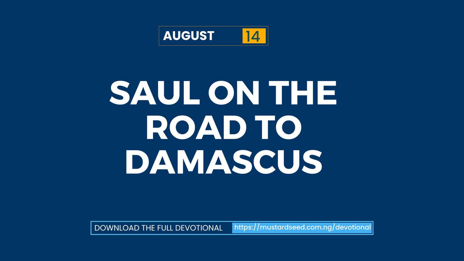 Saul on the Road to Damascus