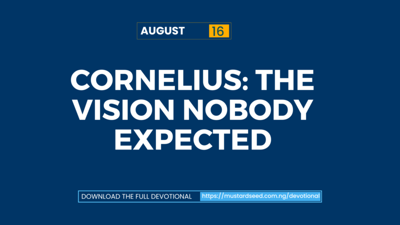 Cornelius: The Vision Nobody Expected
