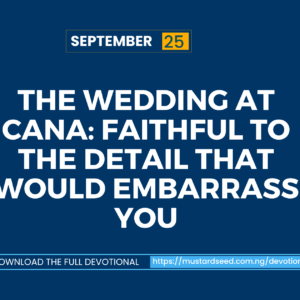 The Wedding at Cana: Faithful to the Detail That Would Embarrass You
