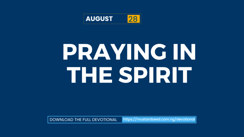 Praying in the Spirit