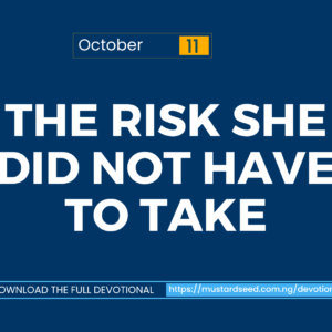 The Risk She Did Not Have to Take