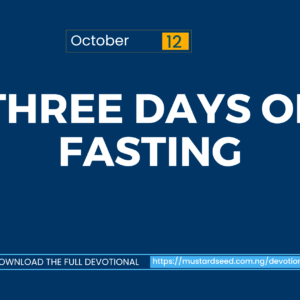 Three Days of Fasting