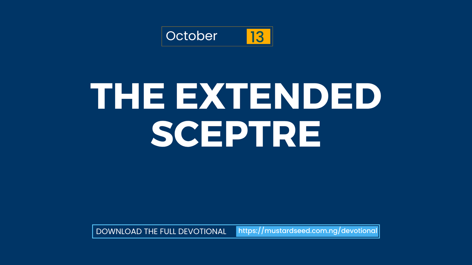 The Extended Sceptre