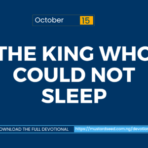 The King Who Could Not Sleep