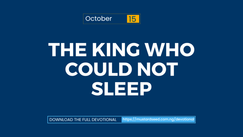 The King Who Could Not Sleep